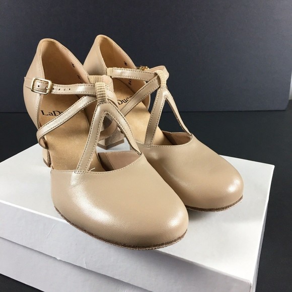 LaDuca Shoes Laduca Dance Musical Theater Elizabeth Beige Shoes 25